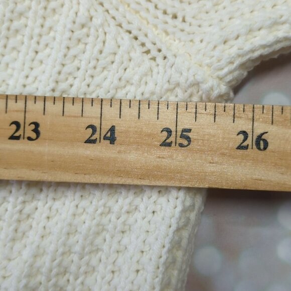 Michael Kors Ivory Knit Crew Neck Sweater, Men's XL - Picture 8 of 10